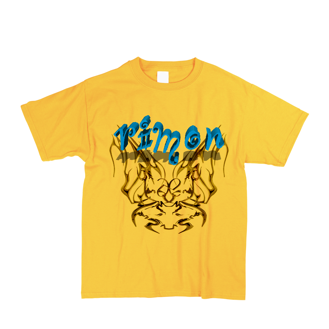 Metallic Yellow Logo T-Shirt