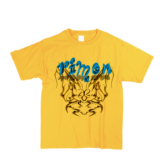 Metallic Yellow Logo T-Shirt